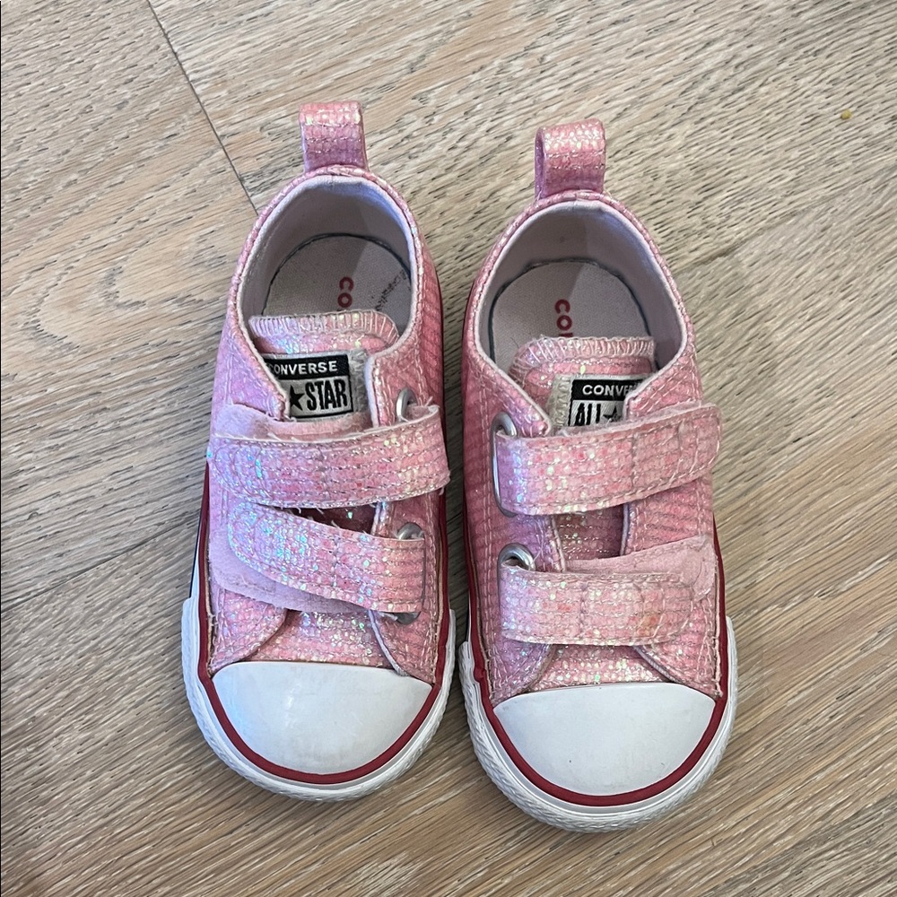 Converse Kids Sparkly Pink Sneakers